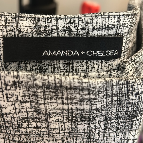 Amanda + Chelsea NWOT Ankle Pants Black and White Size 16, Work Pants - Picture 3 of 6